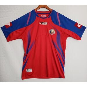 COSTA RICA 2008 2010 MENS‎ ADULT HOME FOOTBALL SHIRT LOTTO SMALL S